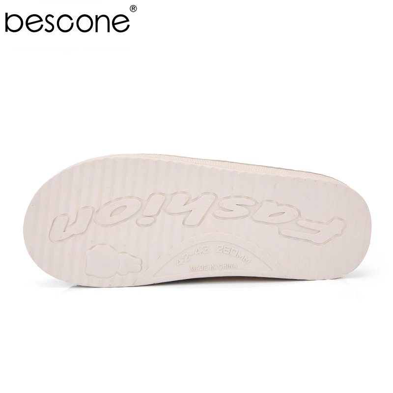 BESCONE/зимние мужские тапочки теплая хлопковая домашняя Нескользящая простая