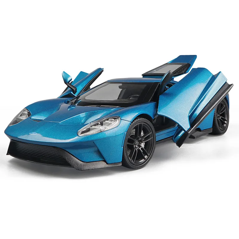 

Спортивный автомобиль Ford GT в масштабе 1:24, игрушечный автомобиль, модель автомобиля, имитация металлической гоночной Игрушки для мальчиков, ...