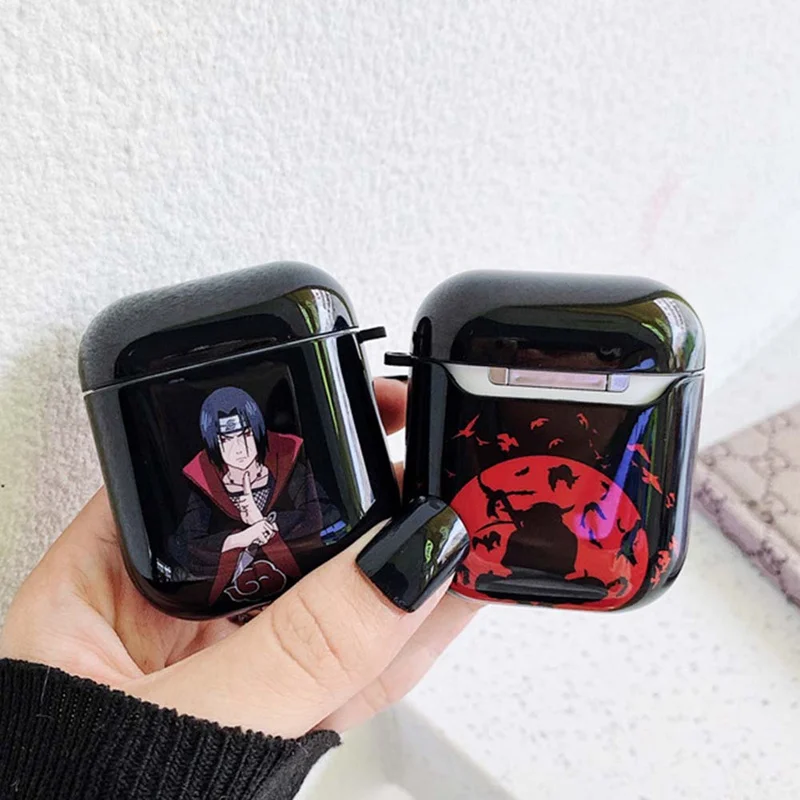 

3D Cute NARUTO Uzumaki Naruto Uchiha Sasuke Headphone Cases For Apple Airpods 1/2 Soft TPU Silicone Earphone Cover