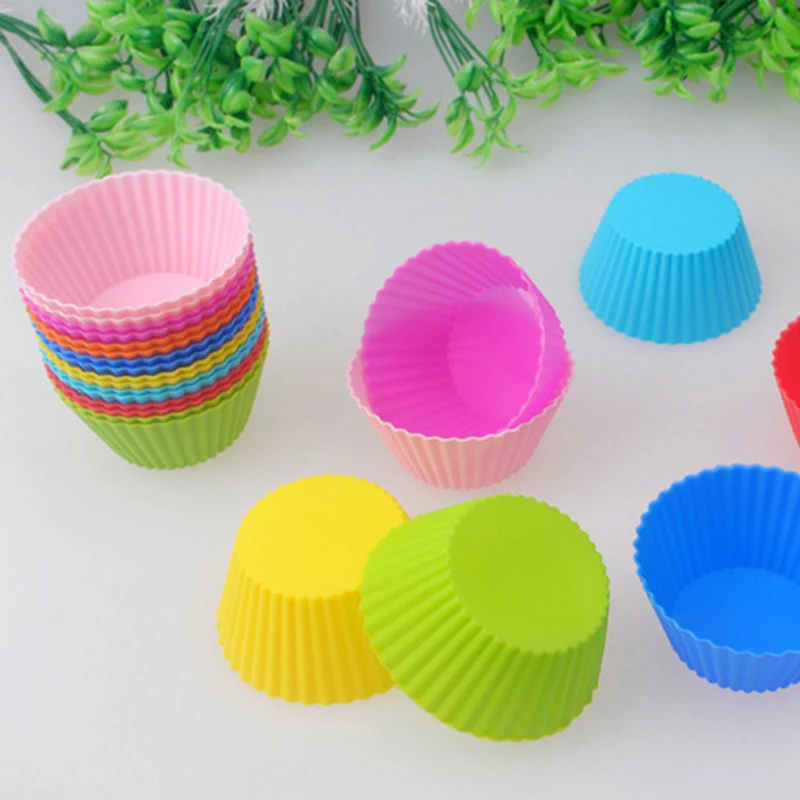 

20/12/8/5/1Pcs Silicone Cake Cup Liner Baking Cup Mold Muffin Round Cakecup Cake Tool Bakeware Baking Pastry Kitchen Tools