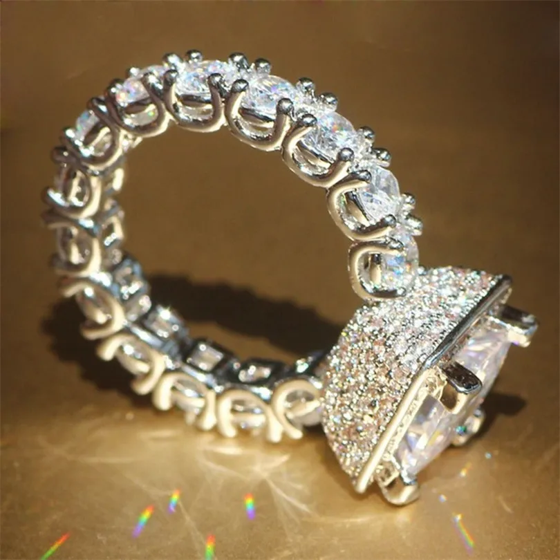 Настоящее Твердое Серебро 925 пробы обручальные кольца ювелирные изделия для