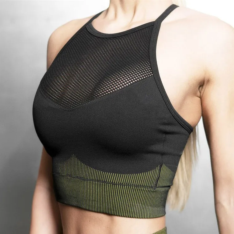 CB253 green bra Бесшовные леггинсы+ бюстгальтер на бретельках 2 шт., комплект для йоги, женская одежда для спортзала, фитнеса, высокая талия, комплект для йоги, спортивные Леггинсы, набор для бега - Цвет: CB253 green bra