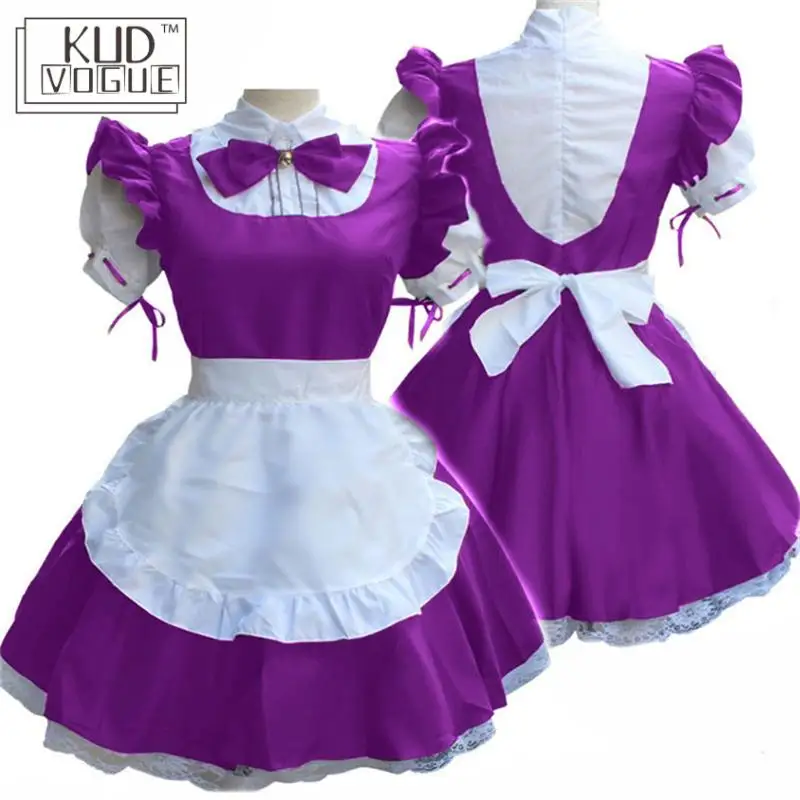 Японское аниме платье горничной размера плюс для женщин средневековая винтажная