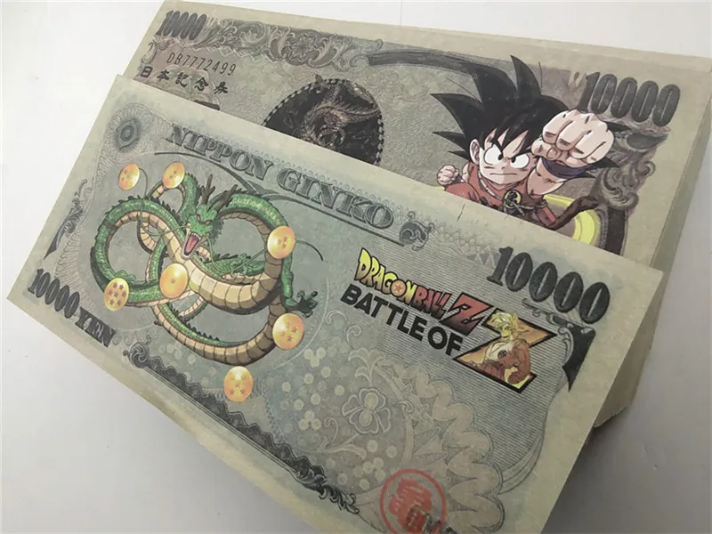 Йен Dragon Ball бумажные банкноты 10000 японская иена не валюта анти-Поддельные Банкноты заготовка коллекционные вещи