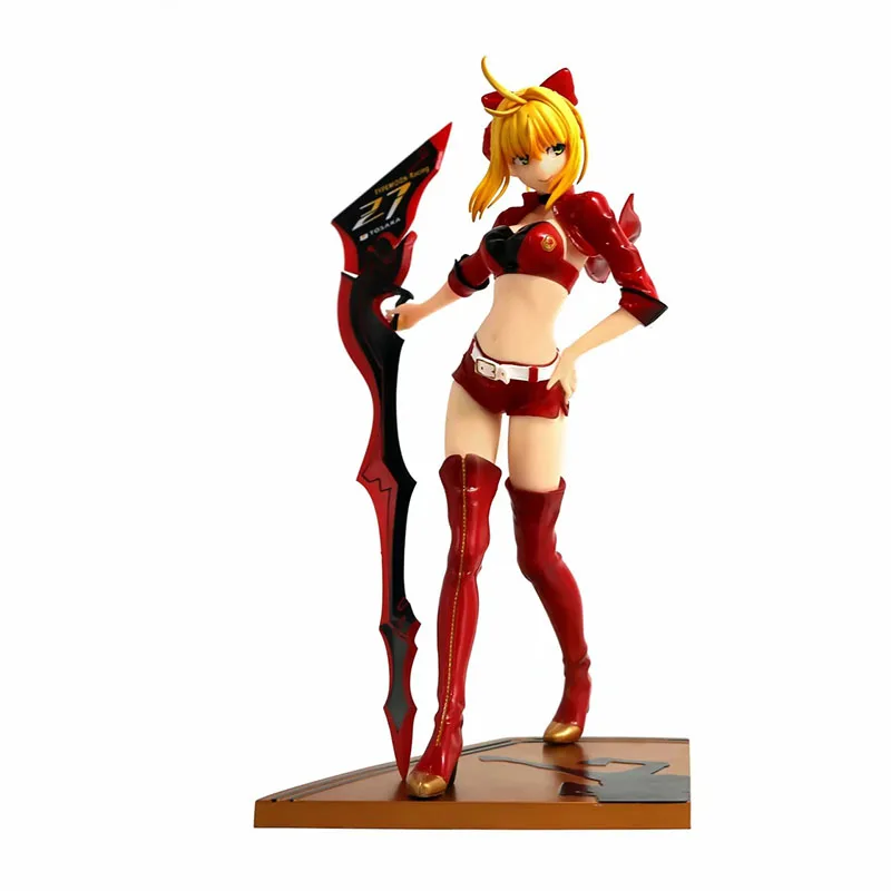 

23cm Anime Fate Nero Claudius Racing PVC Action Figure Collectible Model Toy Doll Gifts