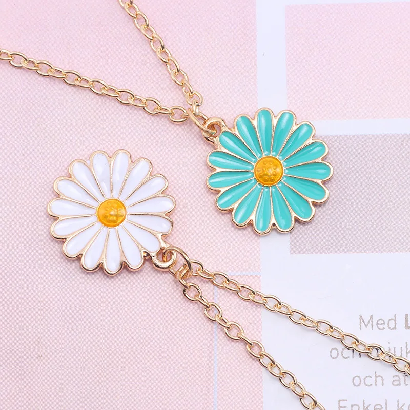 Yungqi Мода ожерелье из подсолнечника для женское с подвеской подарок аксессуары