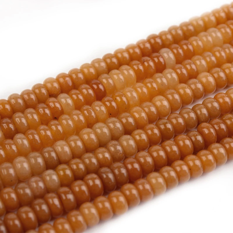 

Natural Stone Loose Spacer Beads Red Aventurine Abacus Stone Beads For Jewelry Making DIY Charms Bracelet Necklace 15'' 8x5mm