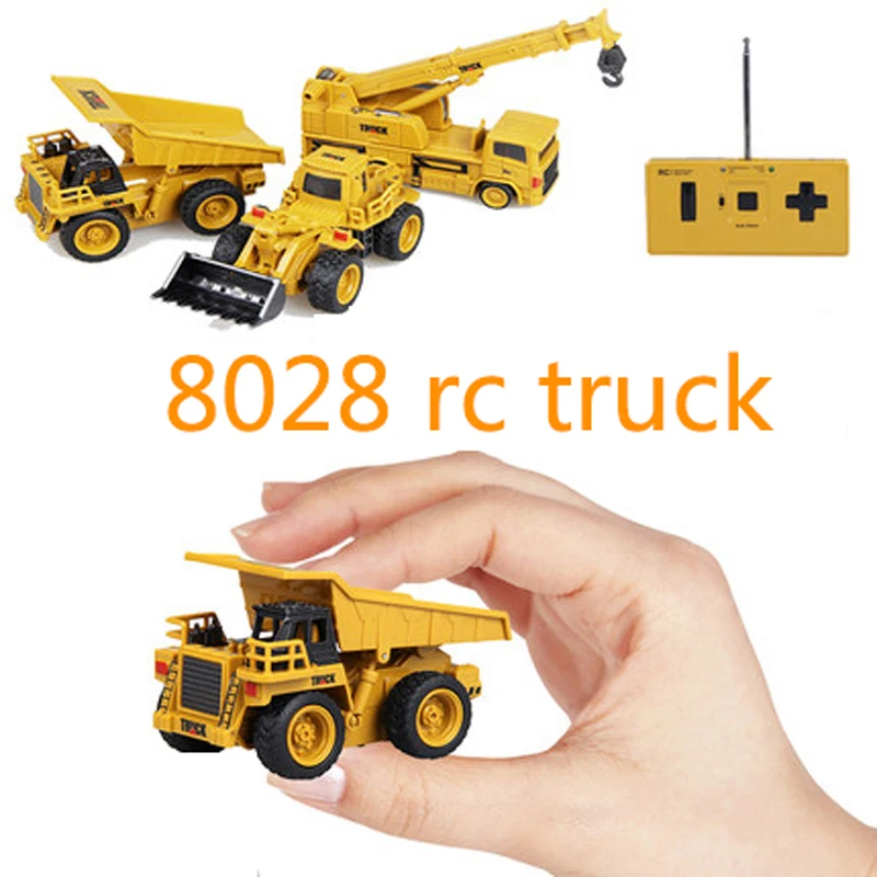 

Engineering Mini Rc Car Excavator Remote Control Tractor Model 4-Channel Bulldozer Crane Truck Toys Remote Control