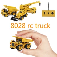 engineering mini rc car excavator remote control tractor model 4 channel bulldozer crane truck toys remote control