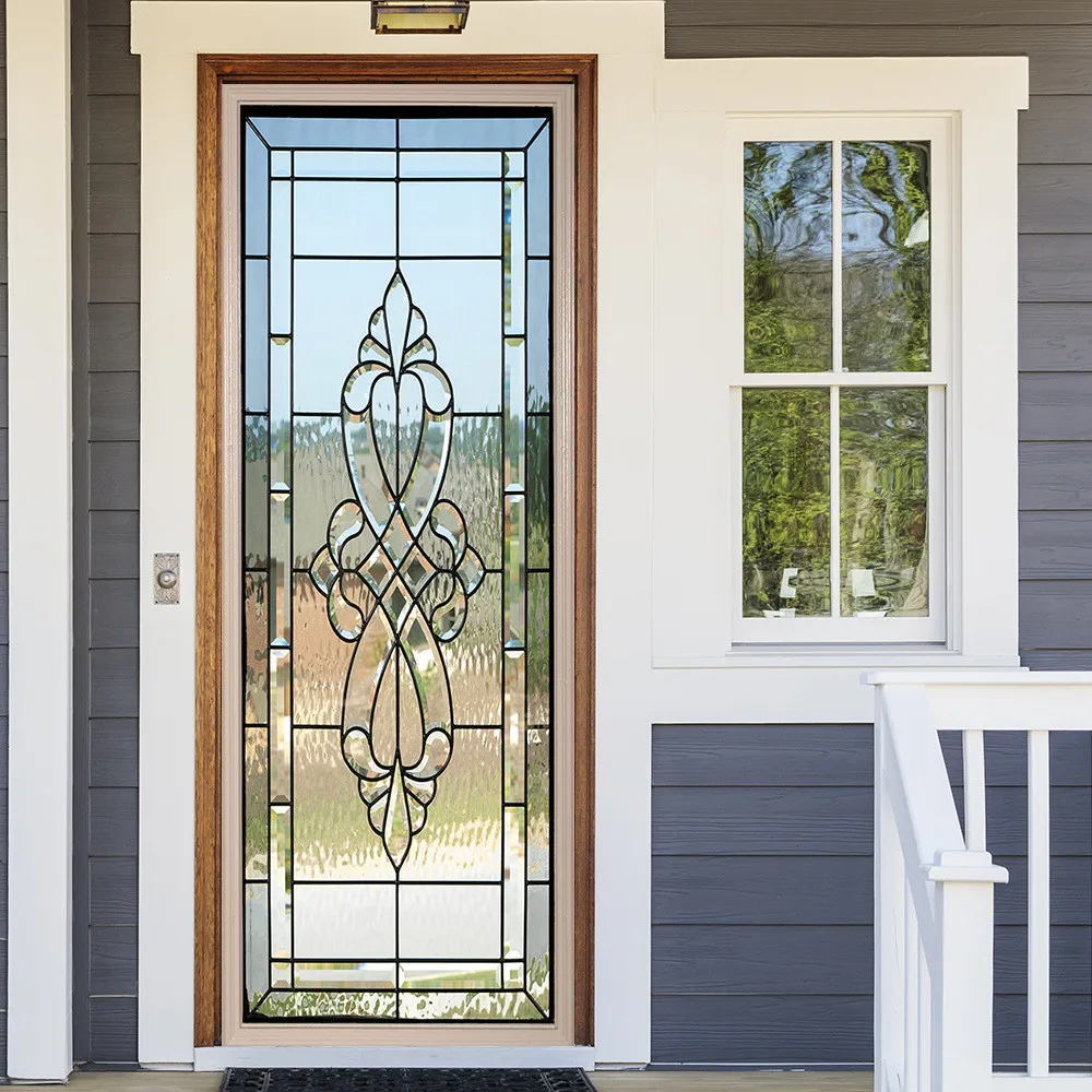 Витражный плакат с имитацией наклейки для стеклянных дверей водонепроницаемый