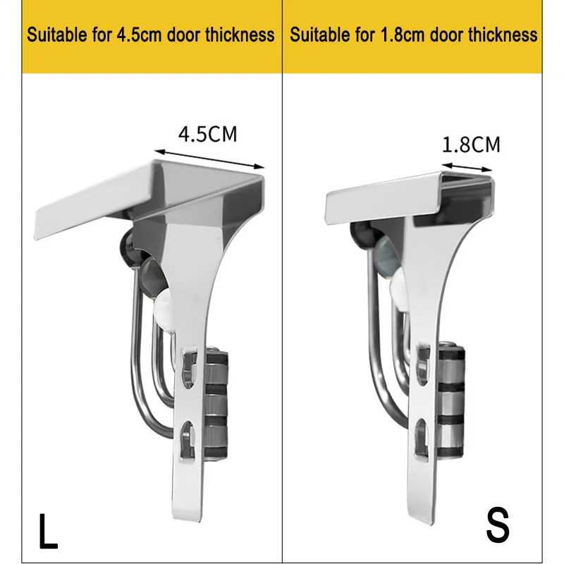 

Stainless Steel Wall Door Back Hooks Heavy Duty Clothes Hanger Bathroom Kitchen Towel Stainless Hook F2