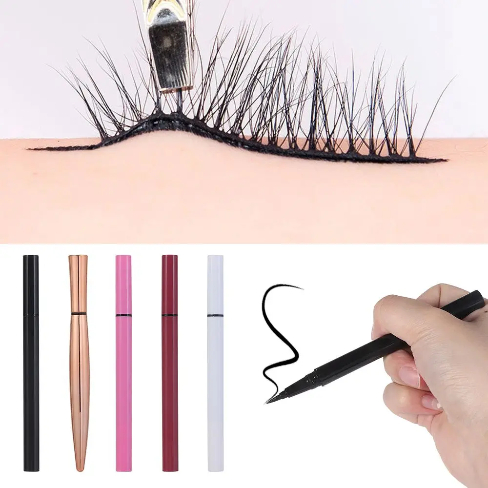 Cosmetics New Waterproof Quick Drying False Eyelashes Long Lasting Glue Free Self-adhesive Eyeliner Pen