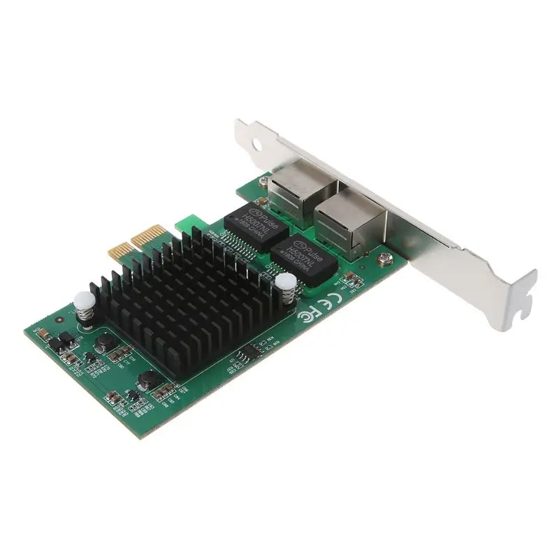 83XC PCI-Express два порта 10/100 Мбит/с гигабитная Ethernet-карта адаптер сервера NIC контроллер