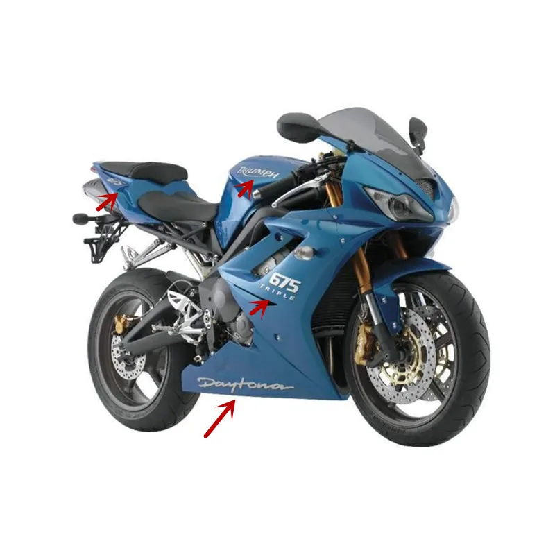 Мотоцикл обтекатель стикер s Наклейка весь автомобиль стикер для Triumph Daytona 675