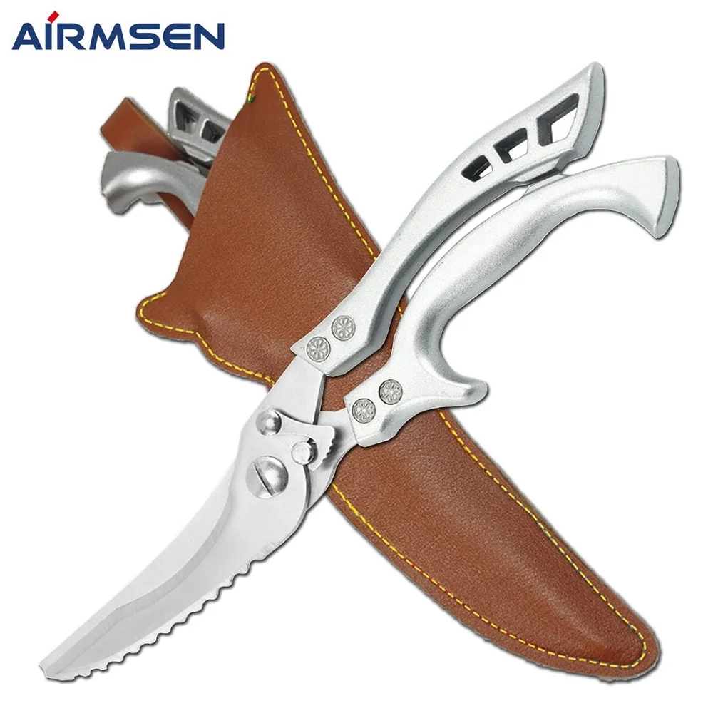 Airmsen кухонные ножницы для куриных костей нержавеющая сталь Мультитул уток рыбы