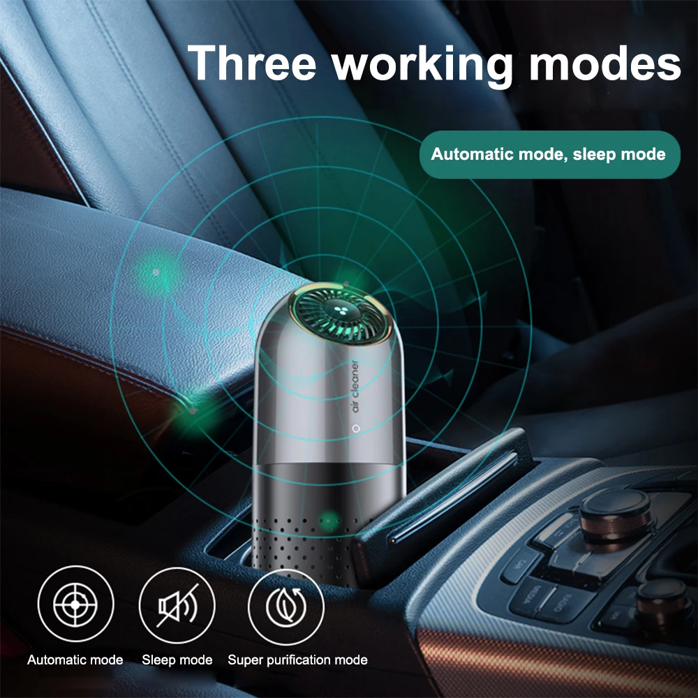 Автомобильный очиститель воздуха мини с отрицательными ионами USB домашний