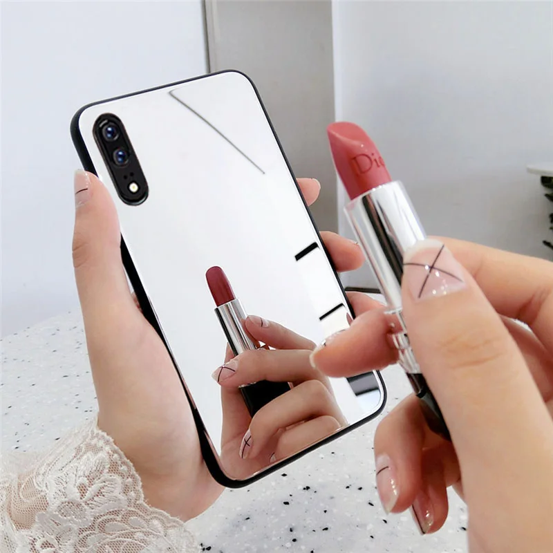 

3D Glitter Mirror Case For Huawei 7c 7a Pro Y6 Y7 Prime P20 Lite Pro 2019 Back Cover For Iphone 6 6s 7 8 Plus X XR XS