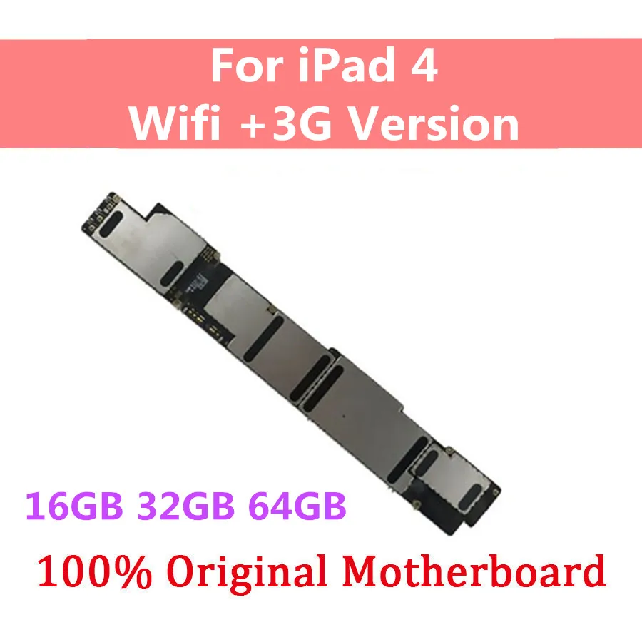 Wifi + Celluar версия для iPad 4 материнская плата оригинальная разблокированная
