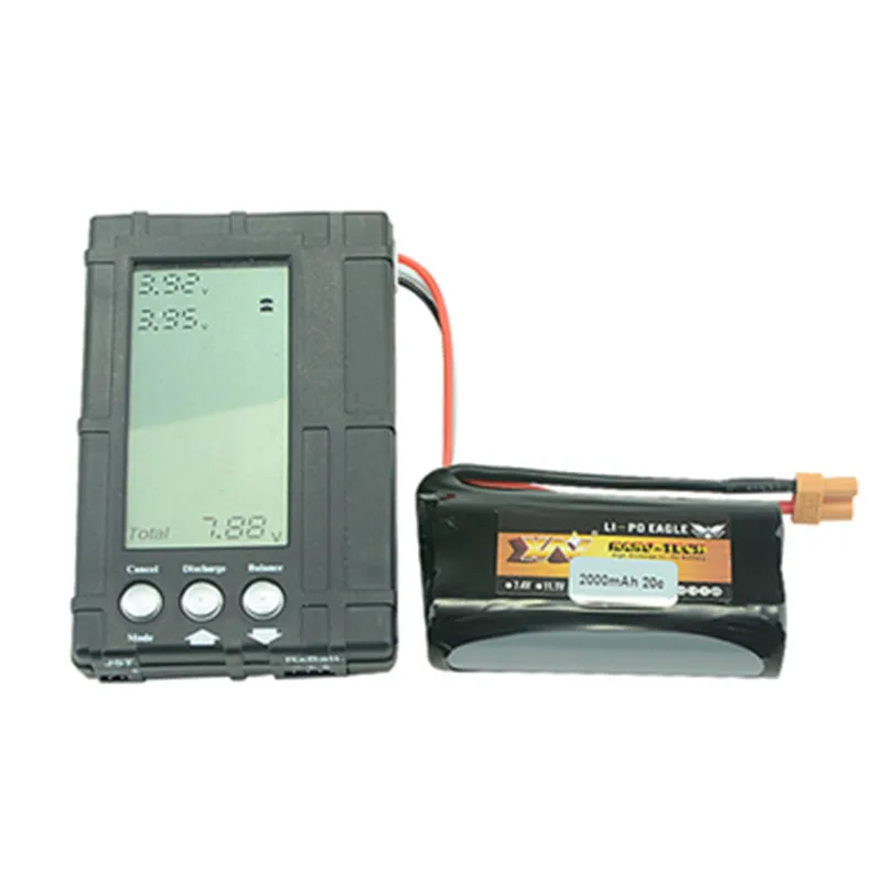 7 4 V 2000mAh Li-po батарея с штепсельной вилкой XT30 для Huina 580 550 582 583 RC экскаватор