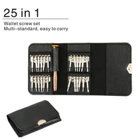 screwdriver set wallet 25 in 1 cross torx screw multifunctional mini repair tool precision screwdriver for phone tablet pc watch