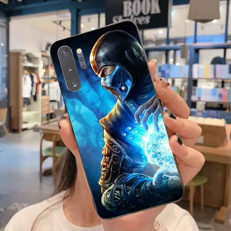 YJZFDYRM Скорпион в Mortal Kombat черный ТПУ мягкий чехол для телефона Samsung Note 7 8 9 10 Lite Plus Galaxy