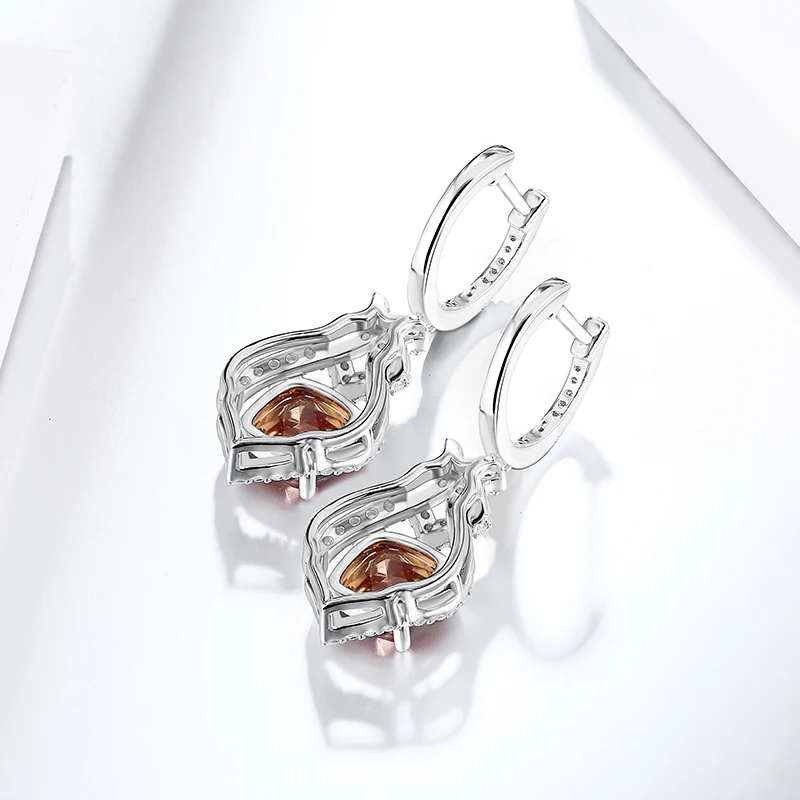 

Zultanite Diaspore Gemstone Clip Earrings for Women Solid 925 Sterling Silver Color Change stone New arrival 2020 Fine Jewelry