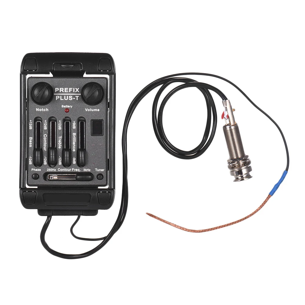 Гитарная Акустическая гитара пьезо пикап Preamp EQ с функцией настройки