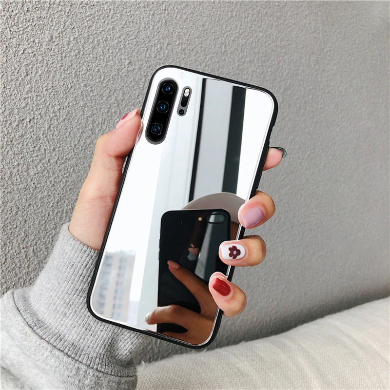 Полный зеркальный мягкий чехол для HUAWEI P Smart mate 10 20 Lite Pro Y6 Prime Y7 Nova 3 3i 5 2i Girl чехол с покрытием