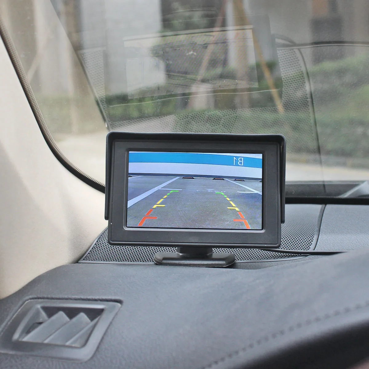 DIYKIT 4 3 дюймовый цветной TFT LCD монитор заднего вида парковочный с 2CH видео