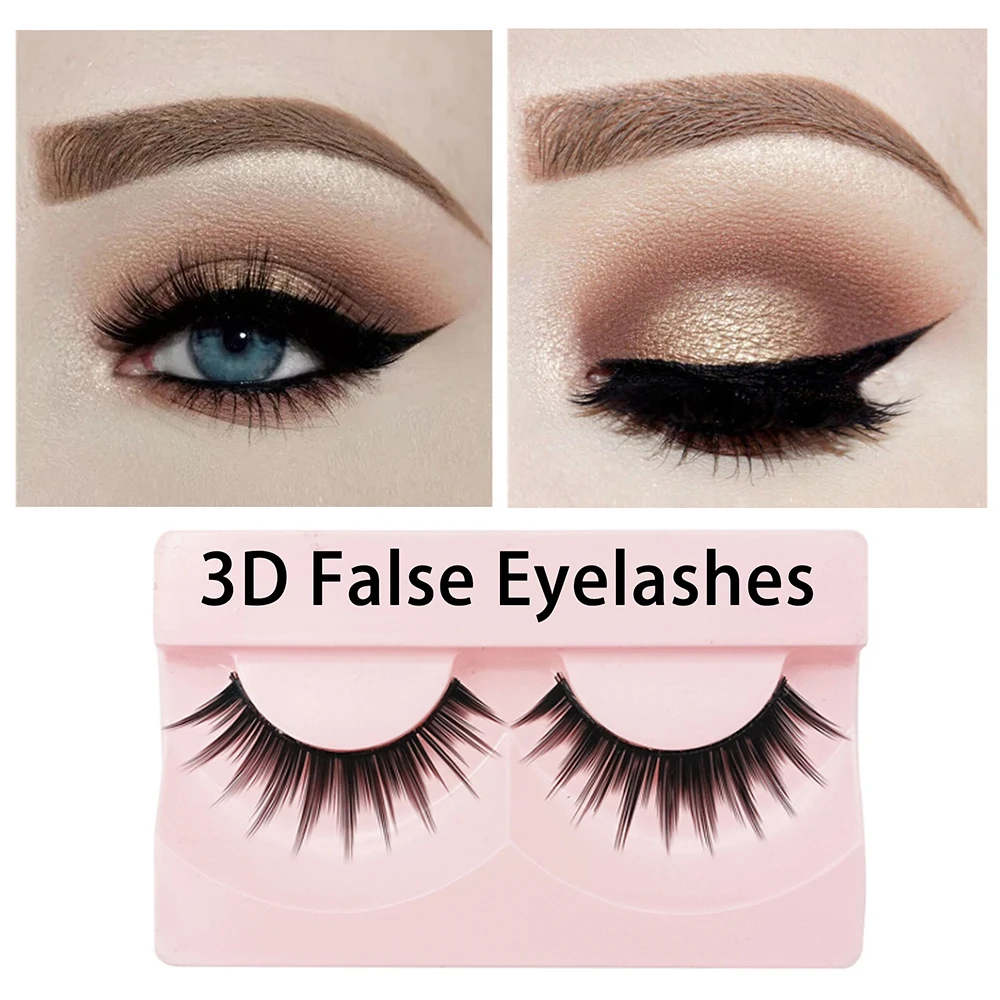 Объемные Накладные ресницы 5 пар натуральные Мягкие пушистые тонкие длинные