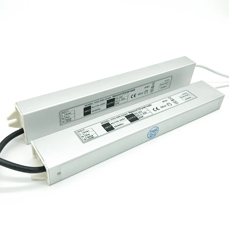 

IP67 Outdoor 12V 24C Power Supply 60W 80W 100W LED Driver CE SAA