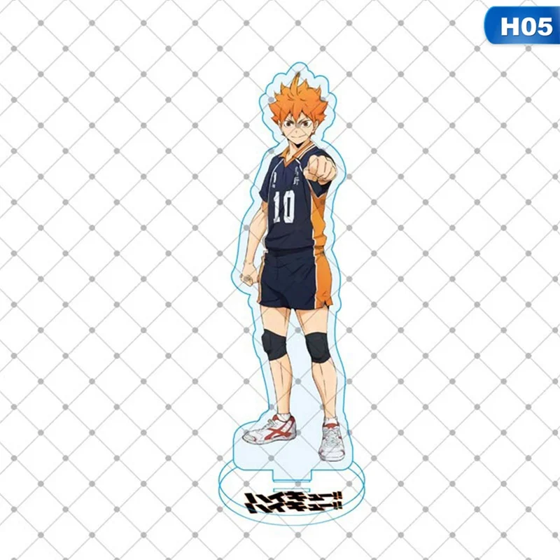 

15cm Anime Haikyuu!! Acrylic Desk Stand Figures Models Volleyball Teenagers Figures Plate Holder Stand Model Plate Decor Gift