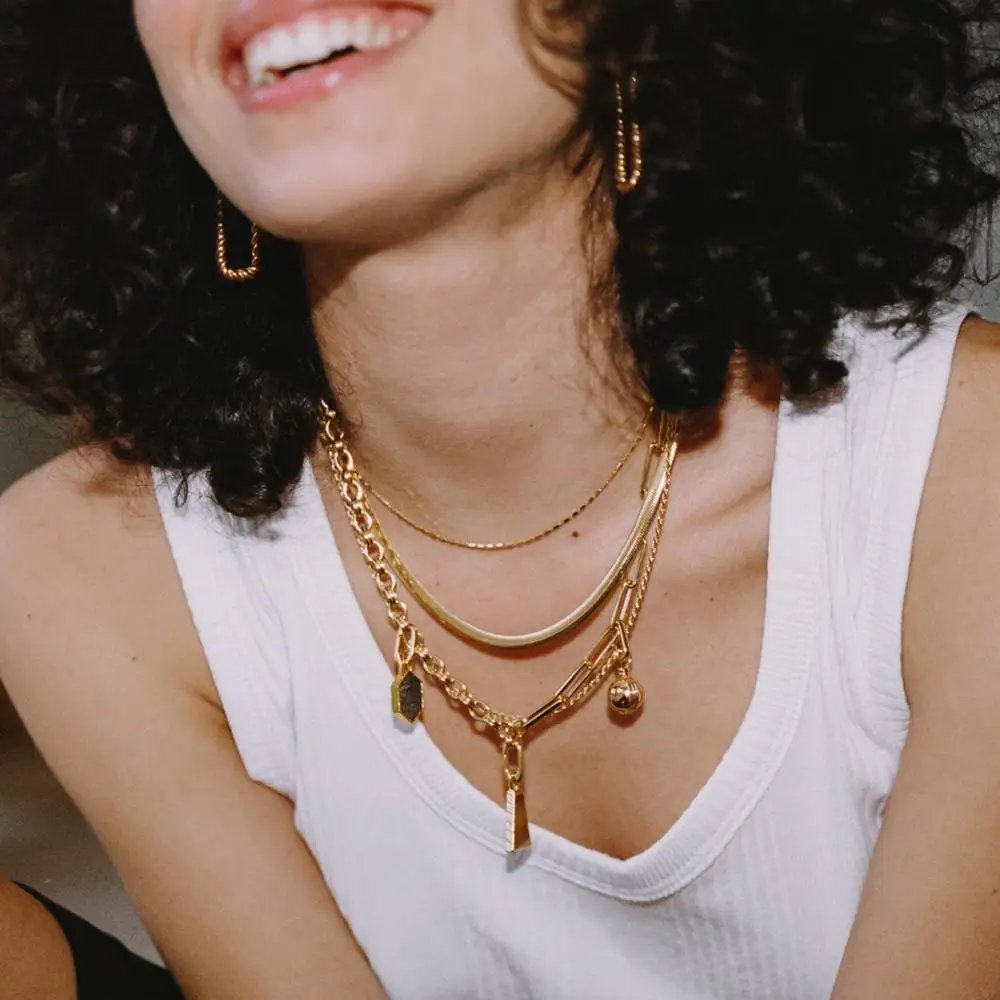 

Classic Retro Light Luxury Simple Alloy Necklace Free Shipping Buy Two Pieces At A Discounted Price Initial Charms Gothic