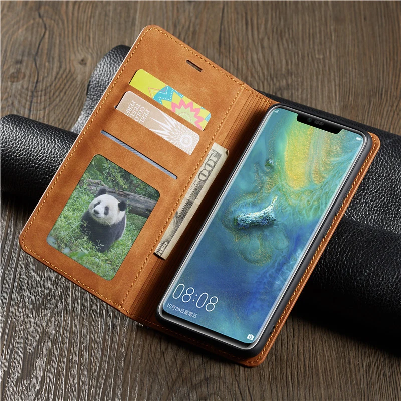 Магнитный кожаный флип-чехол для huawei mate 20 Pro Lite 30 кошелек с подставкой Чехол |