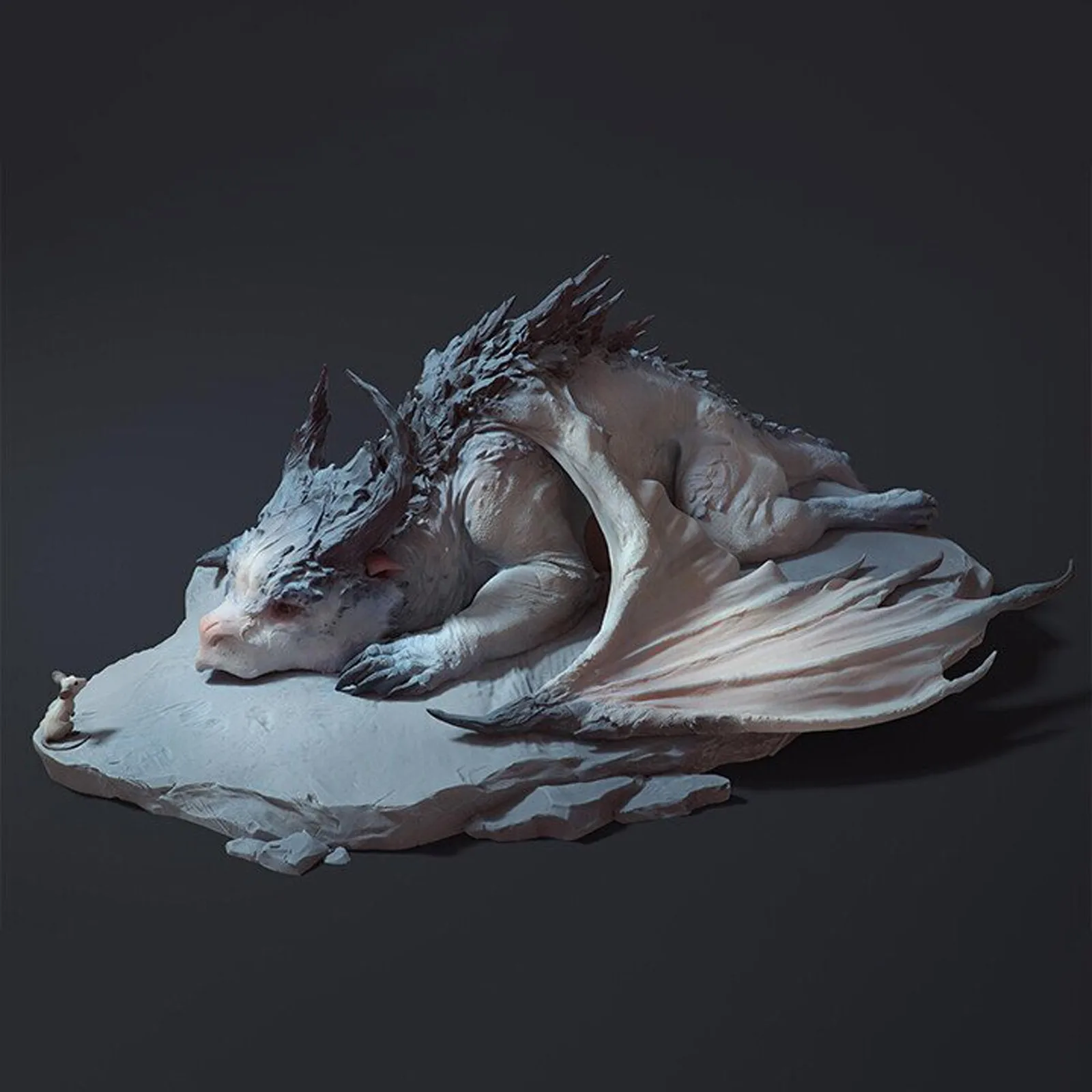 

new 3d Dragon Mouse Art Sculpture Garden Decoration Home Desktop Ornaments Art Animal Ornaments Crafts Gift Garden Decoration