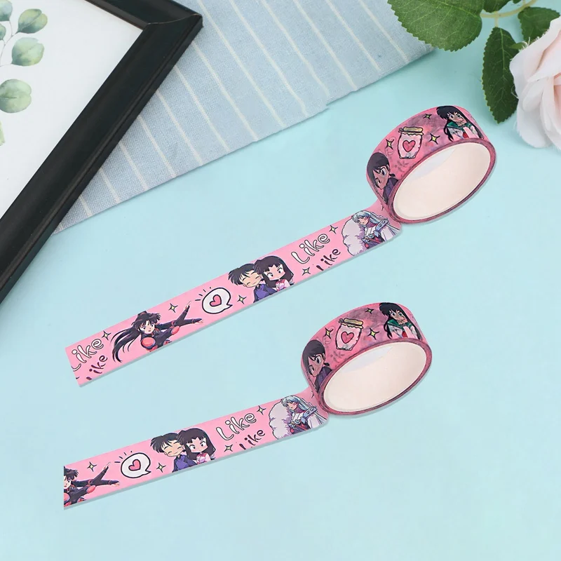

Anime InuYasha Inu Yasha Tape Adhesive Tape DIY Decoration Sticker Scrapbooking Diary Masking Tape Stationery Sticker