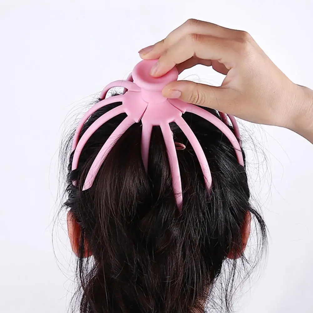 Ручной 12 когти головы Массажер для здоровья Осьминог и шеи Массаж от стресса