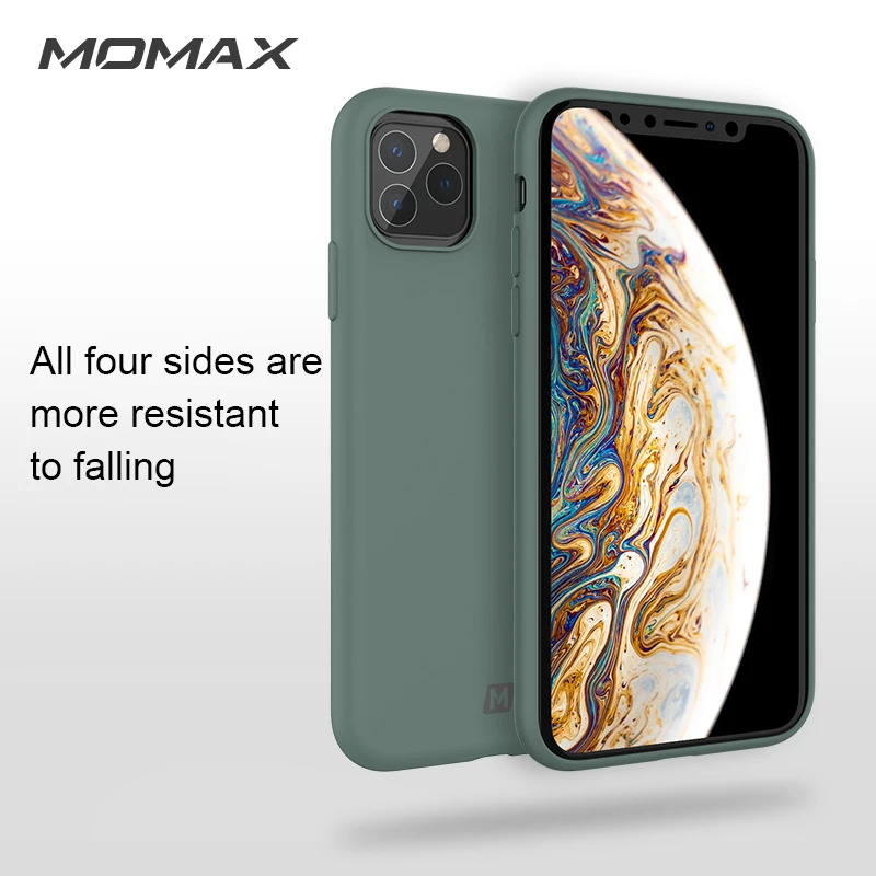MOMAX Новый ios Phone 5 8-2019 жидкий силиконовый чехол для нового 11/11 pro/11 pro Max полная защита