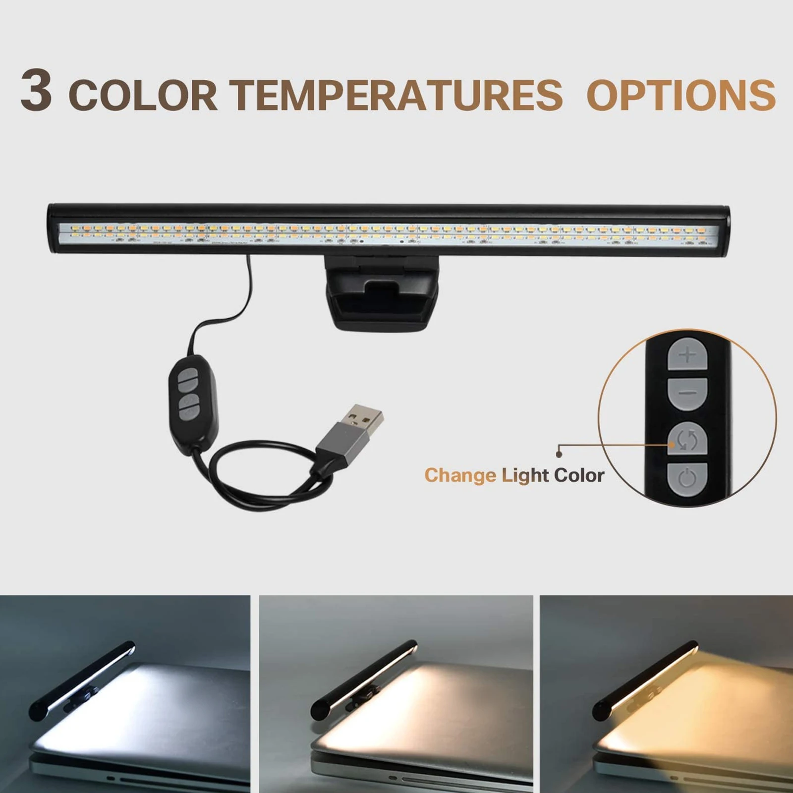 Затемнение для защиты глаз светодиодный настольная лампа компьютера ПК МОНИТОР