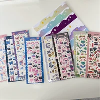 dreamy cartoon cat flower cute stickers children interest creative diy paster stationery seal decorative sticker kawaii labels