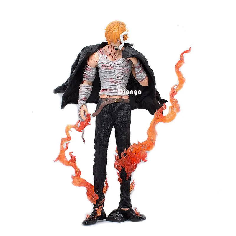 

28CM Blood Sanji Anime OP PVC Action Collection Figure Model Big Ronoa Zoro Gift For Luffy Boys Collectible Toys