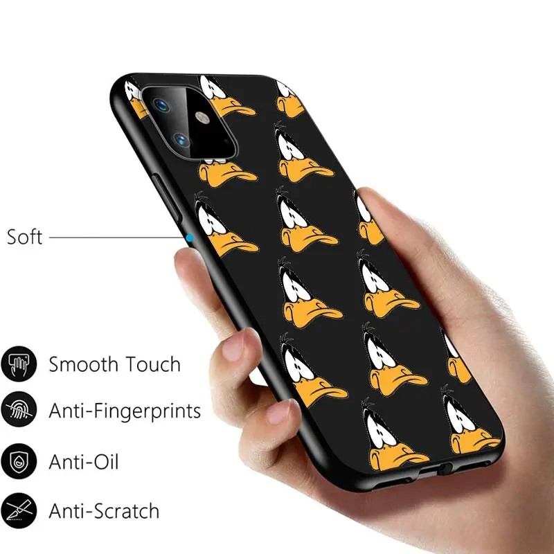 

Cartoon Bugs Bunny For Apple iPhone 12 11 Pro Max mini XS Max XR X 8 7 6 6S Plus 5S SE 2020 Soft Black Phone Case