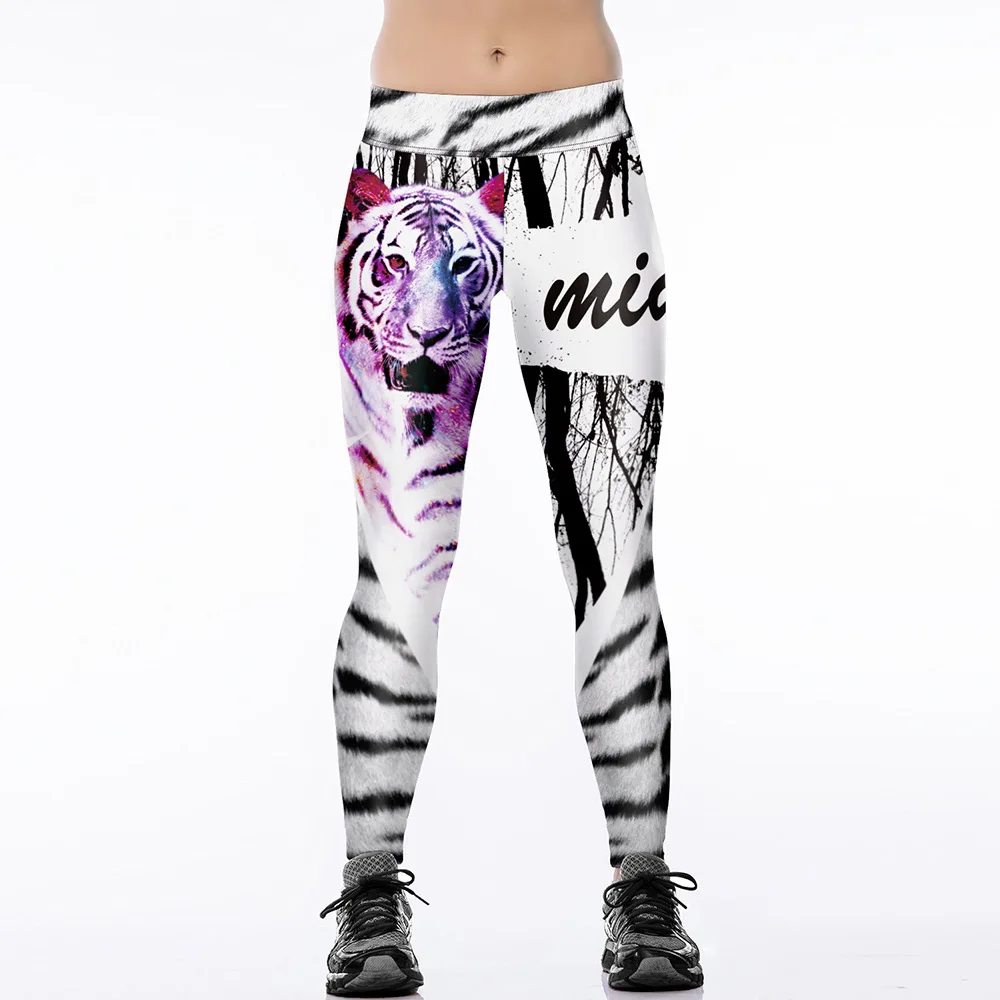 Цифровая печать робот секс Модные высокой талией узкие Подчеркивающая фигуру 9