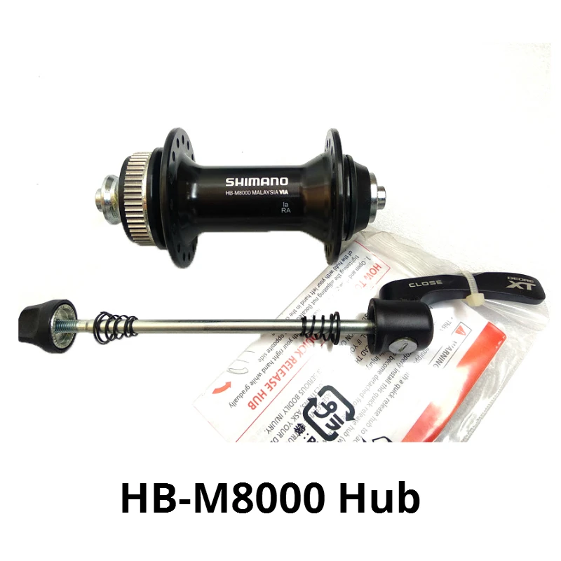HB-M8000 front hub XT M8000/M8010 32 отверстия для горного велосипеда FH-M8000 HB-M8000 135*10 мм/100*15 мм/142*12 мм Boost 110 мм 148 мм - Цвет: HB-M8000 front hub