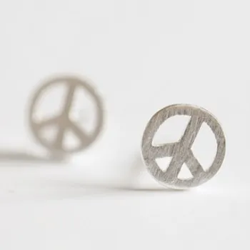 

Peace Symbol Earrings Trend Men and Women Couple Ear Bone Earrings A Few Temperament Hypoallergenic SE59.01