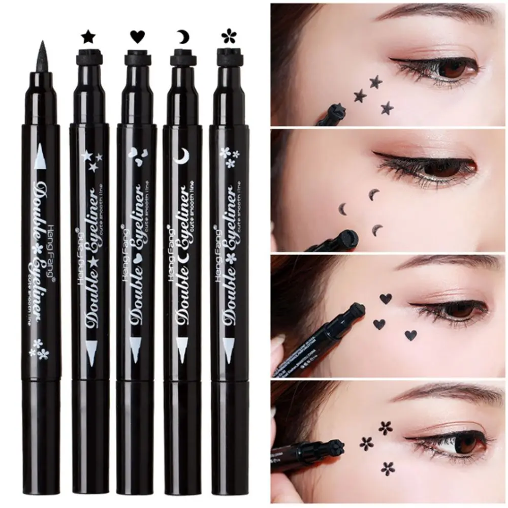 

Professional Cosmetics Long Lasting Waterproof Double-headed Liquid Eyeliner Tattoo Stamp Eye Liner Pen