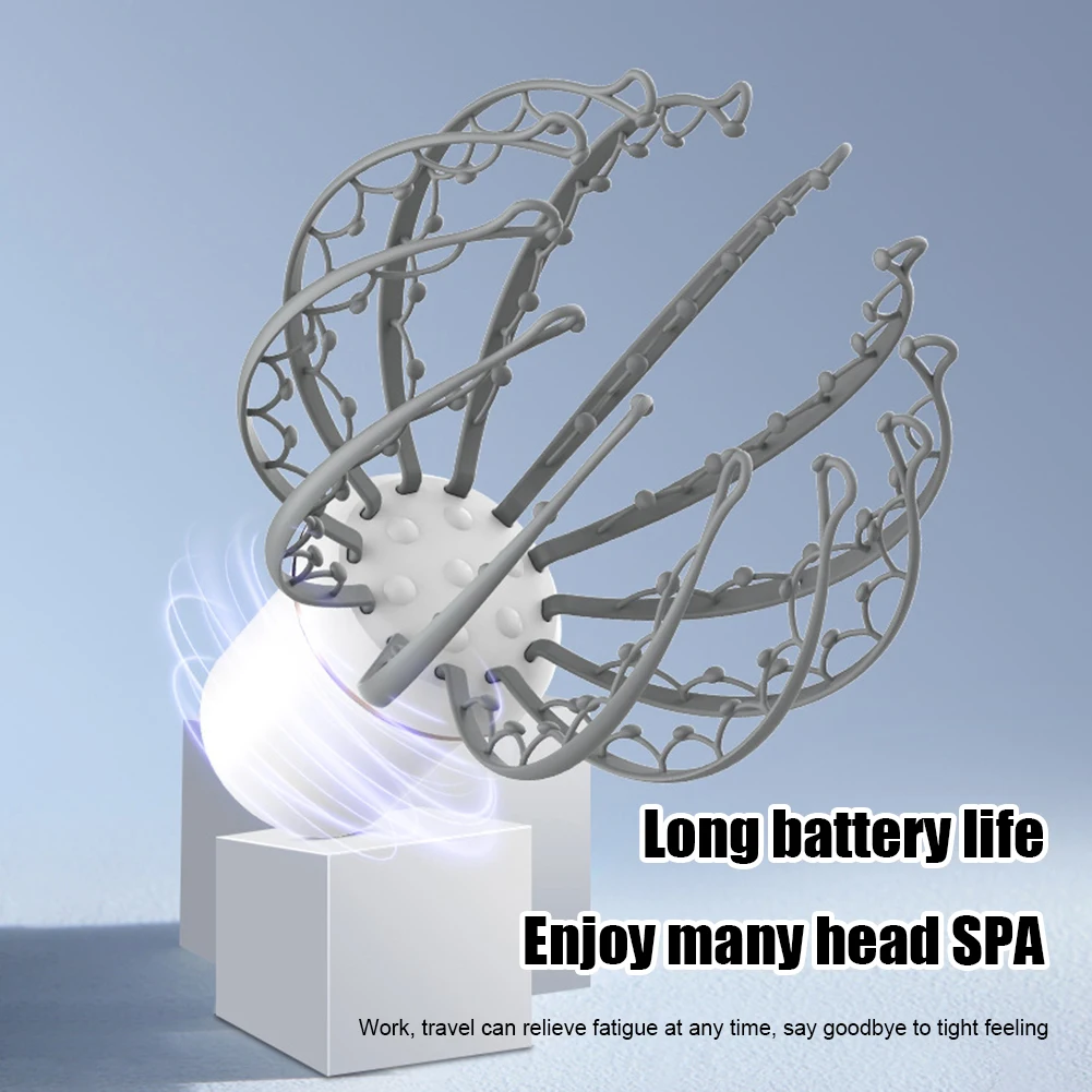 Head Acupoint Massager Electric Soul Extractor Rechargeable Battery Octopus Scalp Vibration Massage Promote Blood Circulation To |