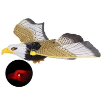 electronic flying eagle sling hovering bird model with led sound kids toy gift glowing eagle model toys will call fly