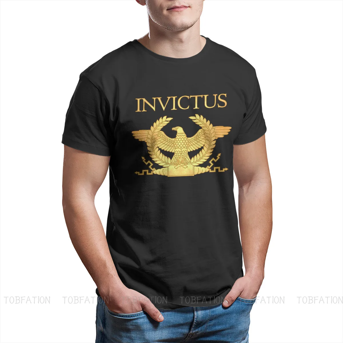 Футболка Invictus Eagle Essential Graphic удобная уличная одежда в старинном римском стиле