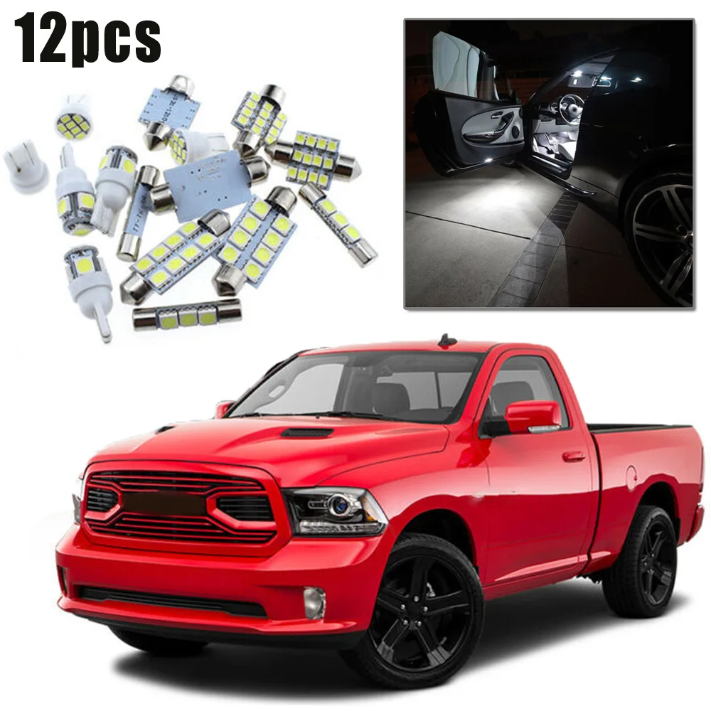 130LM Автомобильный светодиодный светильник для потолка 12 шт. набор интерьерных